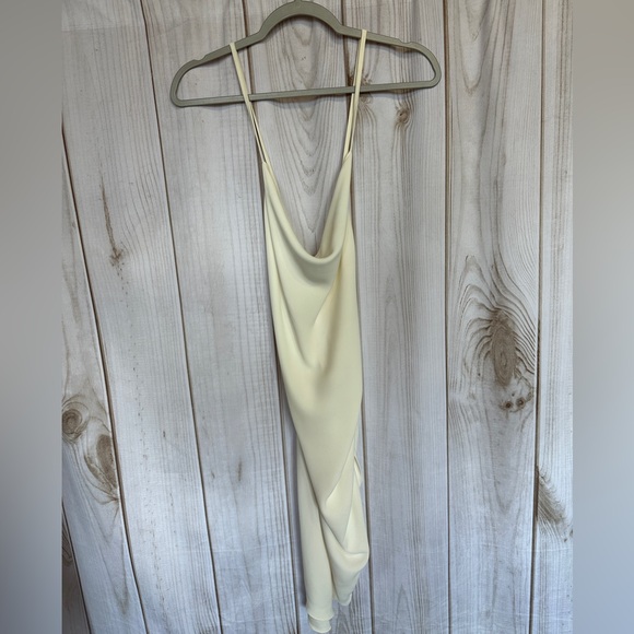 Amanda Uprichard Janet Dress Ivory Size Large Sexy Cocktail - Picture 5 of 14